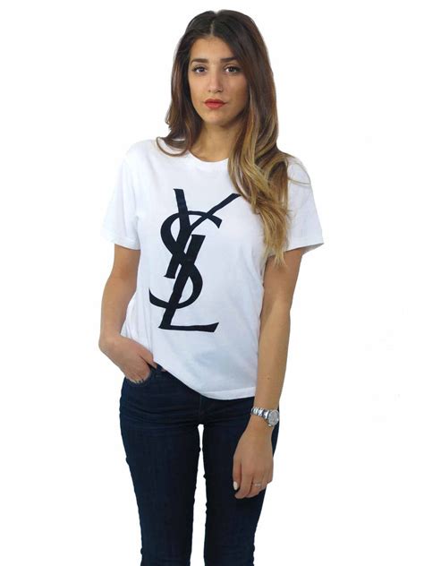 ysl tee shirt femme|YSL denim shirt.